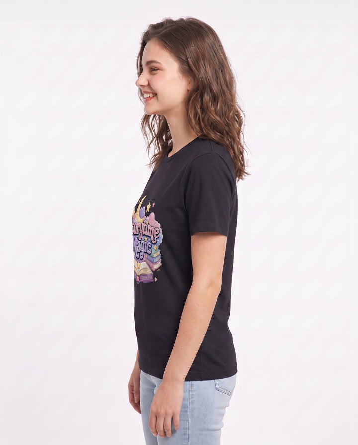 Storytime Magic Women's Black T-Shirt product image 3