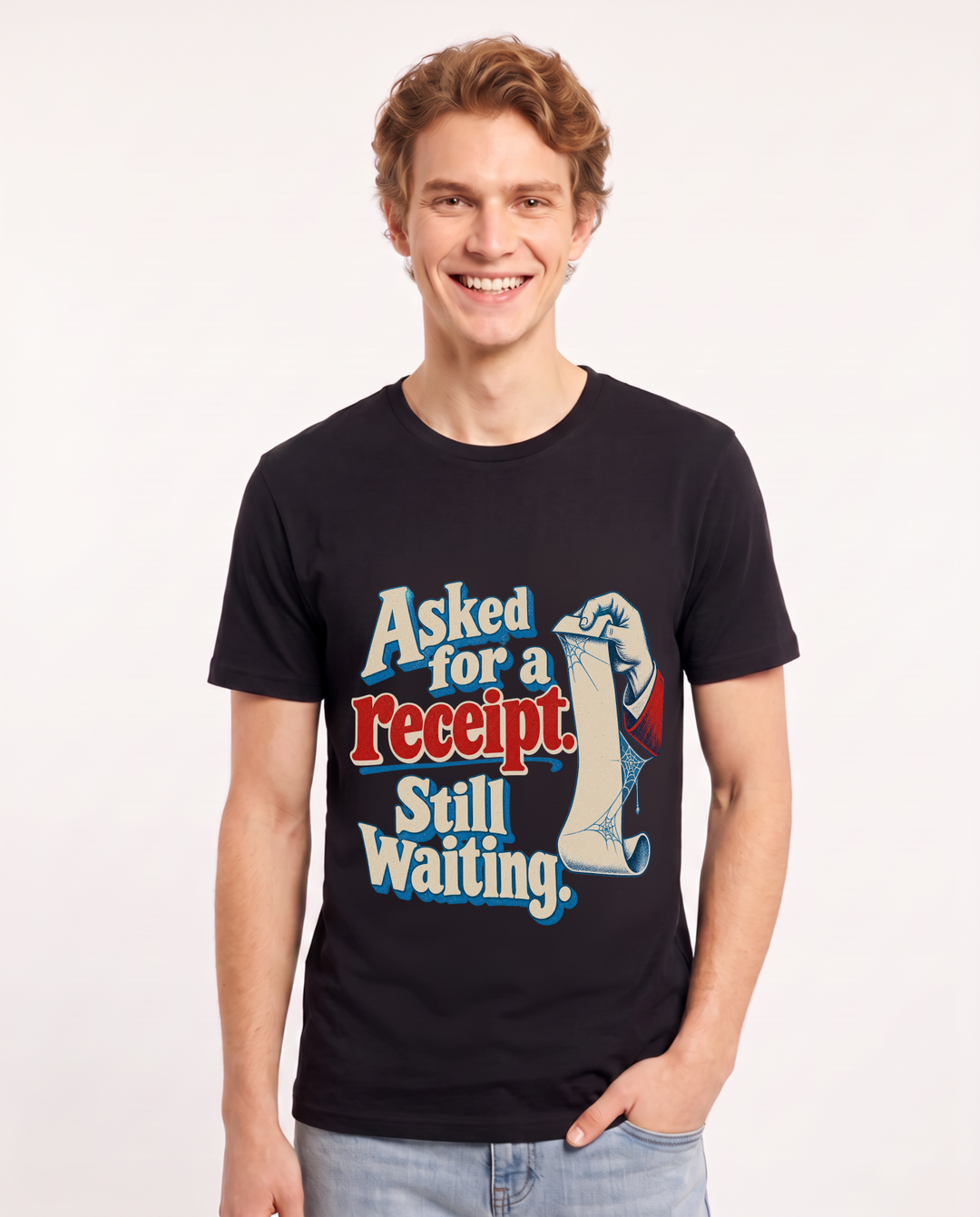 Political Statement Black T-Shirt for Men – Everyday Expression Graphic Tee product image 3