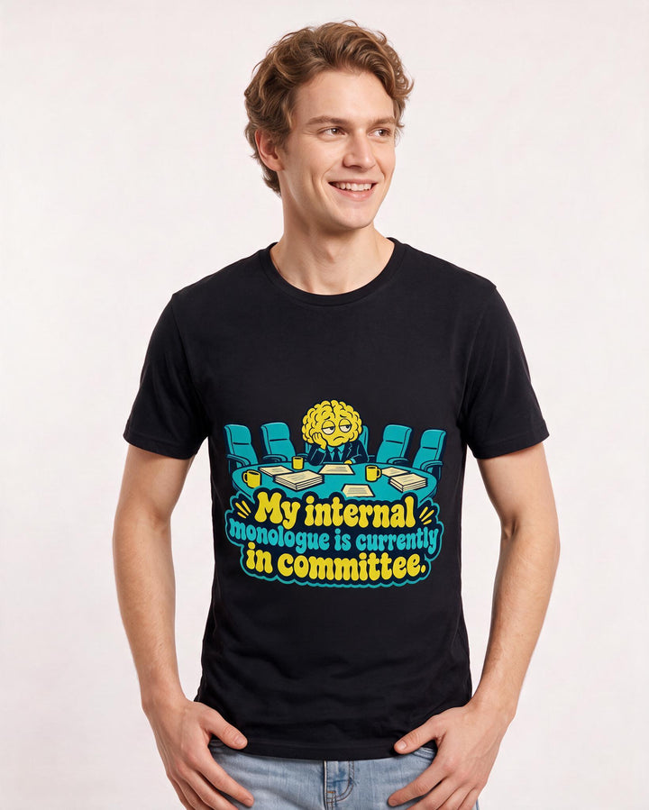 Meme Black T-Shirt for Men – Everyday Expression Graphic Tee product image 1