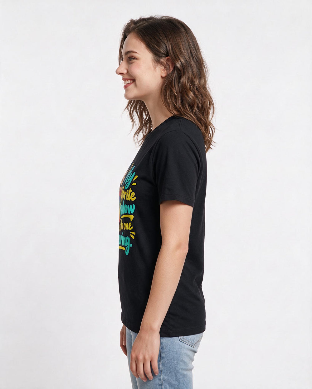 Pride Black T-Shirt for Women – Everyday Expression Graphic Tee product image 2
