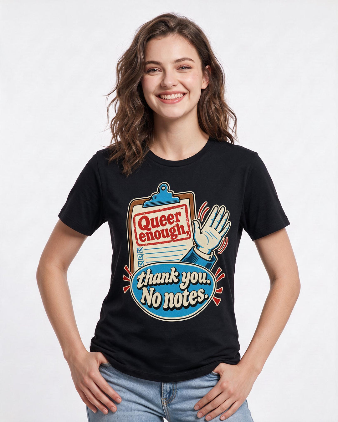 Pride Black T-Shirt for Women – Everyday Expression Graphic Tee product image 1