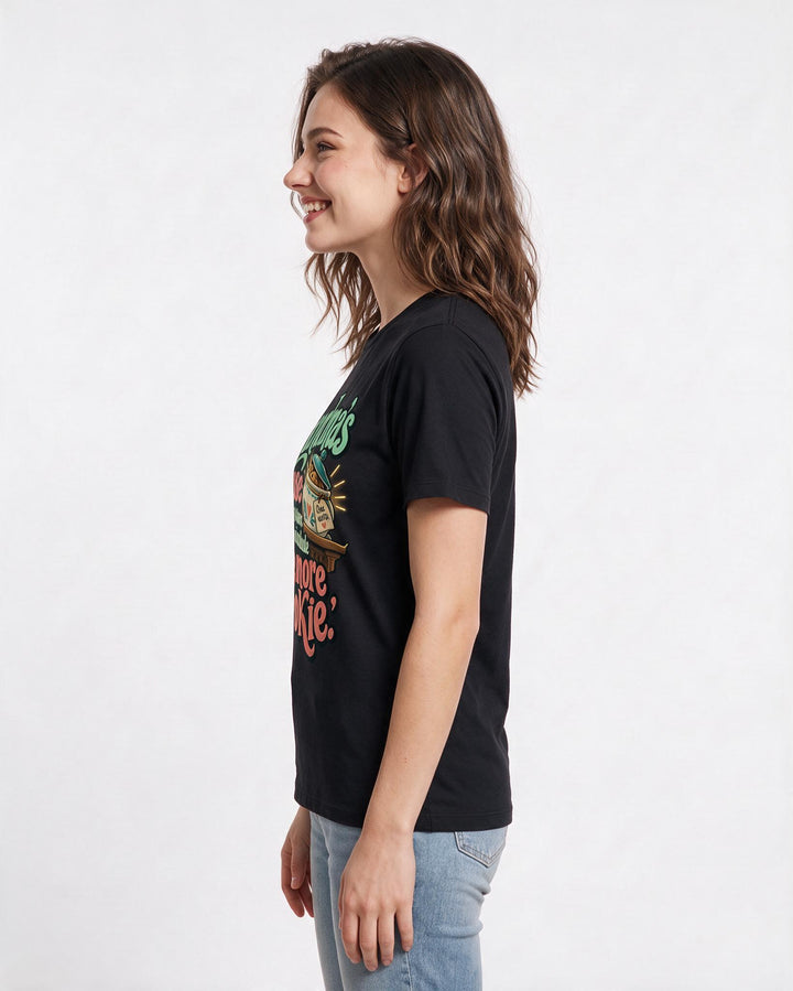 Grandparent Black T-Shirt for Women – Everyday Expression Graphic Tee product image 2