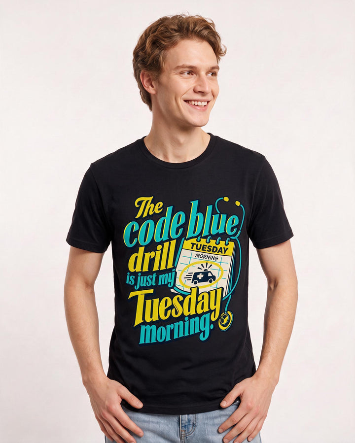 Nurse Black T-Shirt for Men – Nursing Life Graphic Tee product image 1