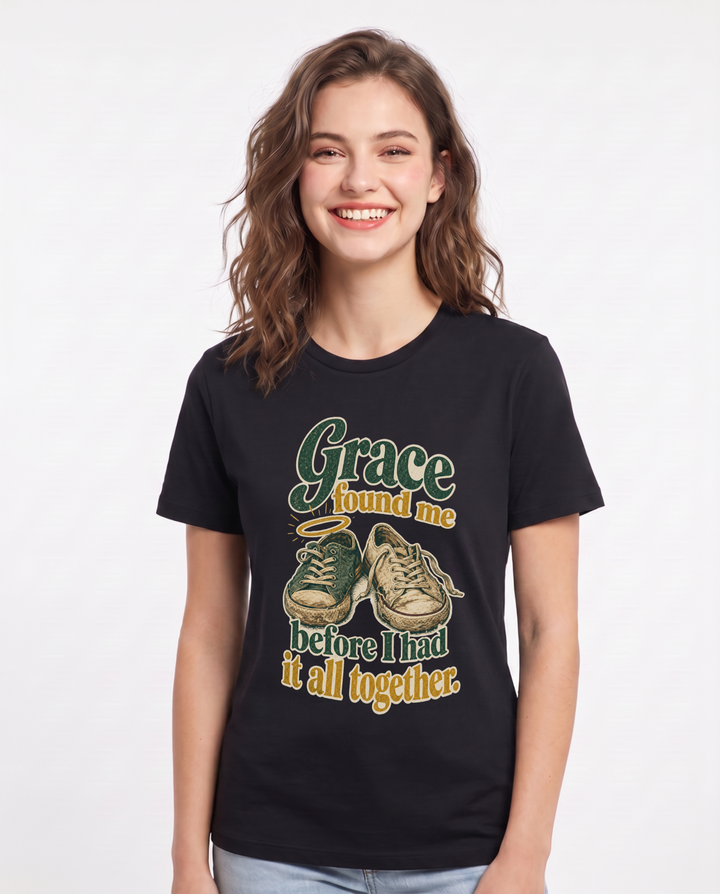 Christian Faith Black T-Shirt for Women – Everyday Expression Graphic Tee product image 3