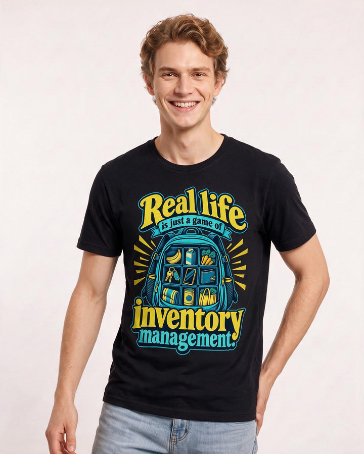 Gaming Black T-Shirt for Men – Game Night Graphic Tee product image 1