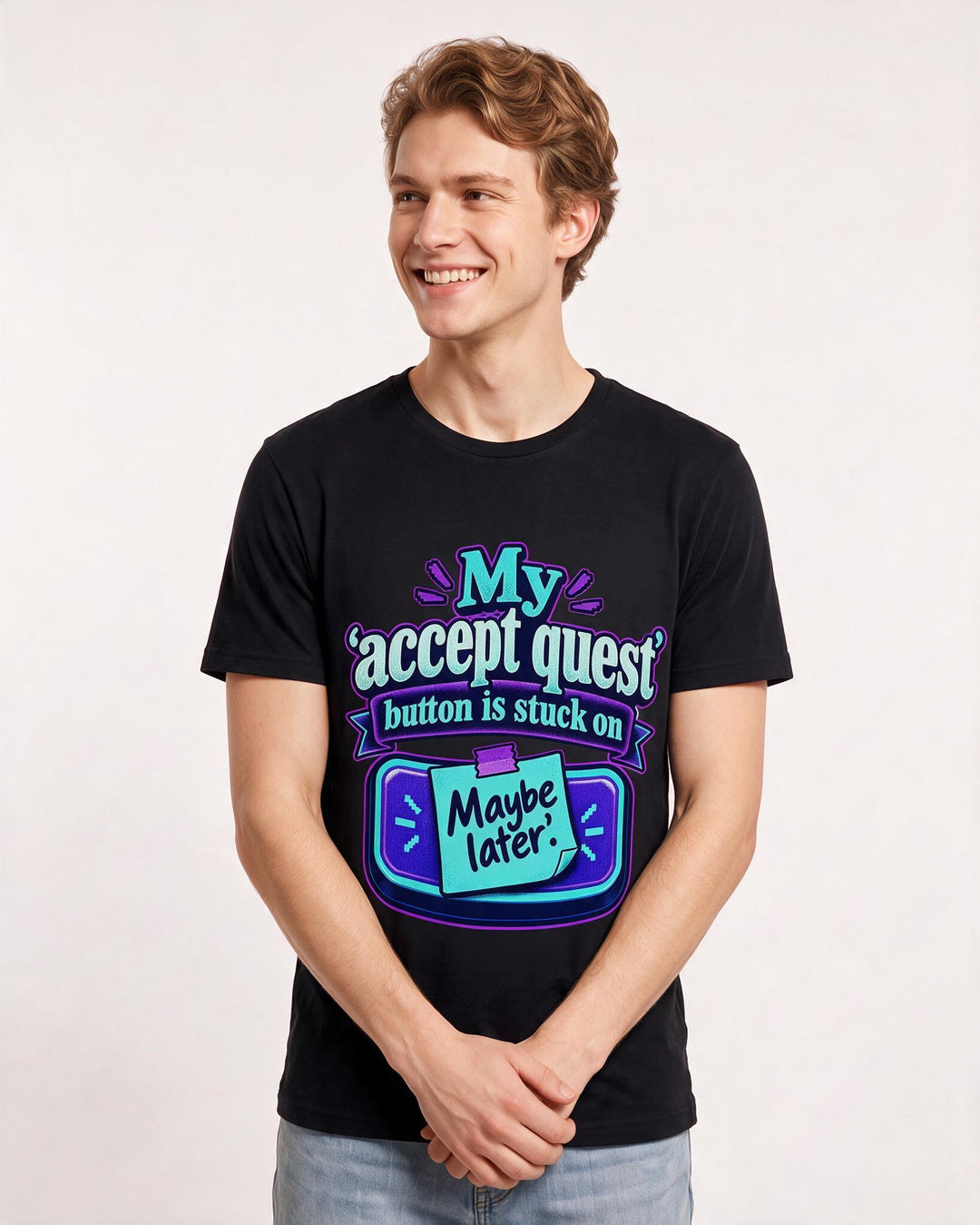 Gaming Black T-Shirt for Men – Game Night Graphic Tee product image 1