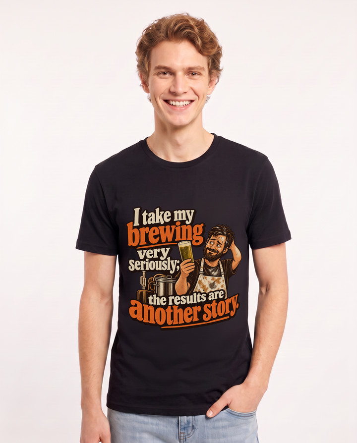 Beer Black T-Shirt for Men – Everyday Expression Graphic Tee product image 3