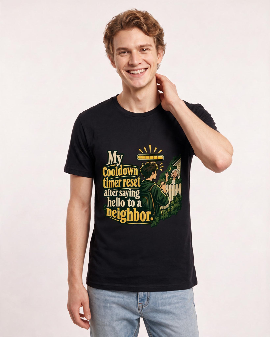 Gaming Black T-Shirt for Men – Game Night Graphic Tee product image 1