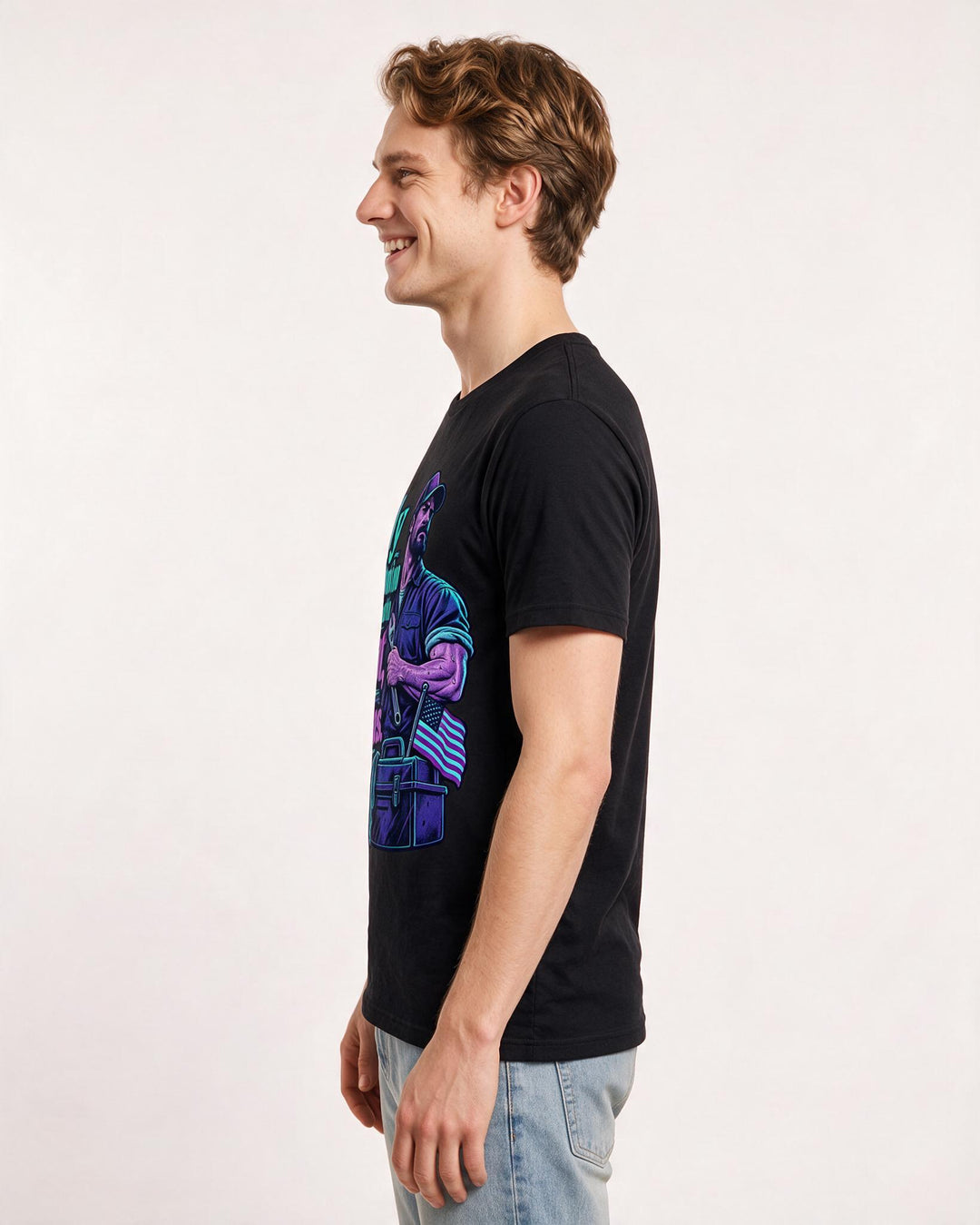 Patriotic Black T-Shirt for Men – Everyday Expression Graphic Tee product image 2