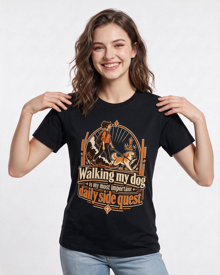 Gaming Black T-Shirt for Women – Game Night Graphic Tee product image 1
