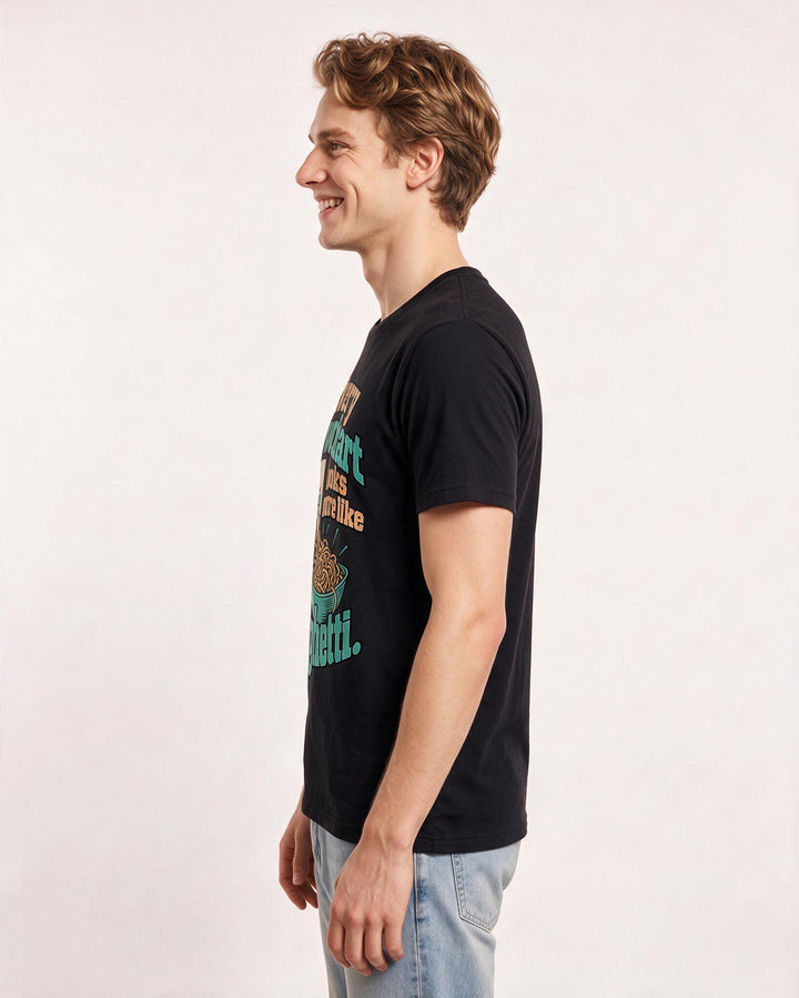Neurodiversity Black T-Shirt for Men – Everyday Expression Graphic Tee product image 2