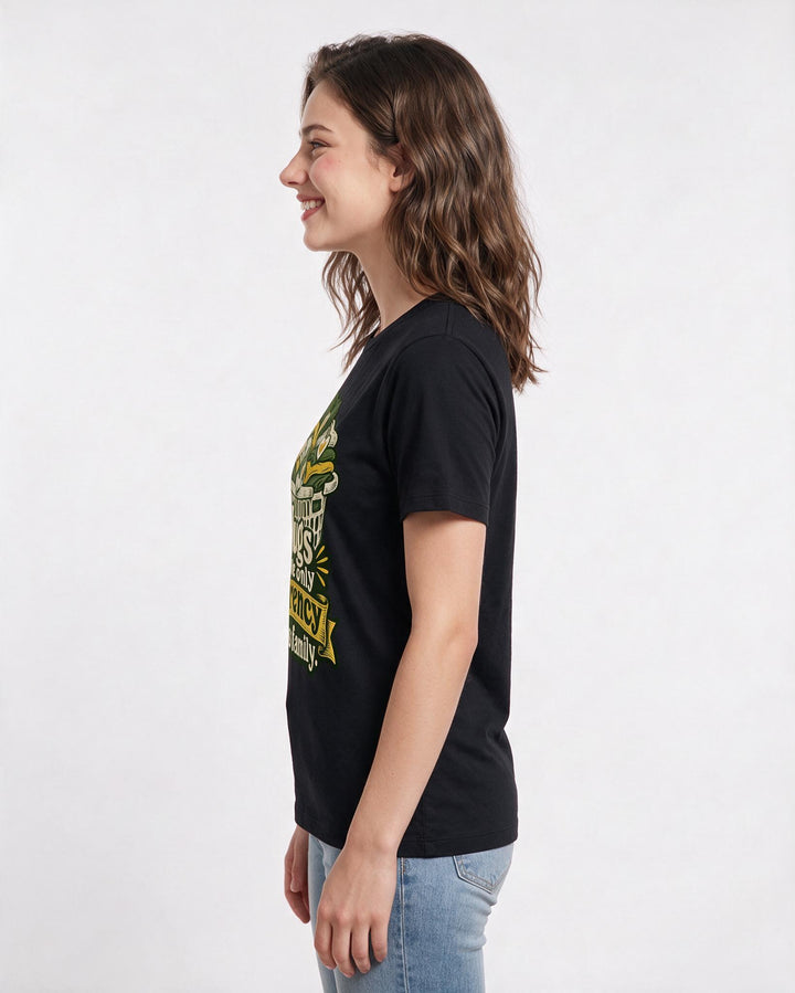 Mom Black T-Shirt for Women – Everyday Expression Graphic Tee product image 2