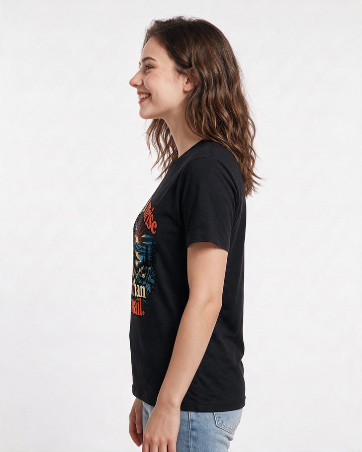 Hunting Black T-Shirt for Women – Everyday Expression Graphic Tee product image 2