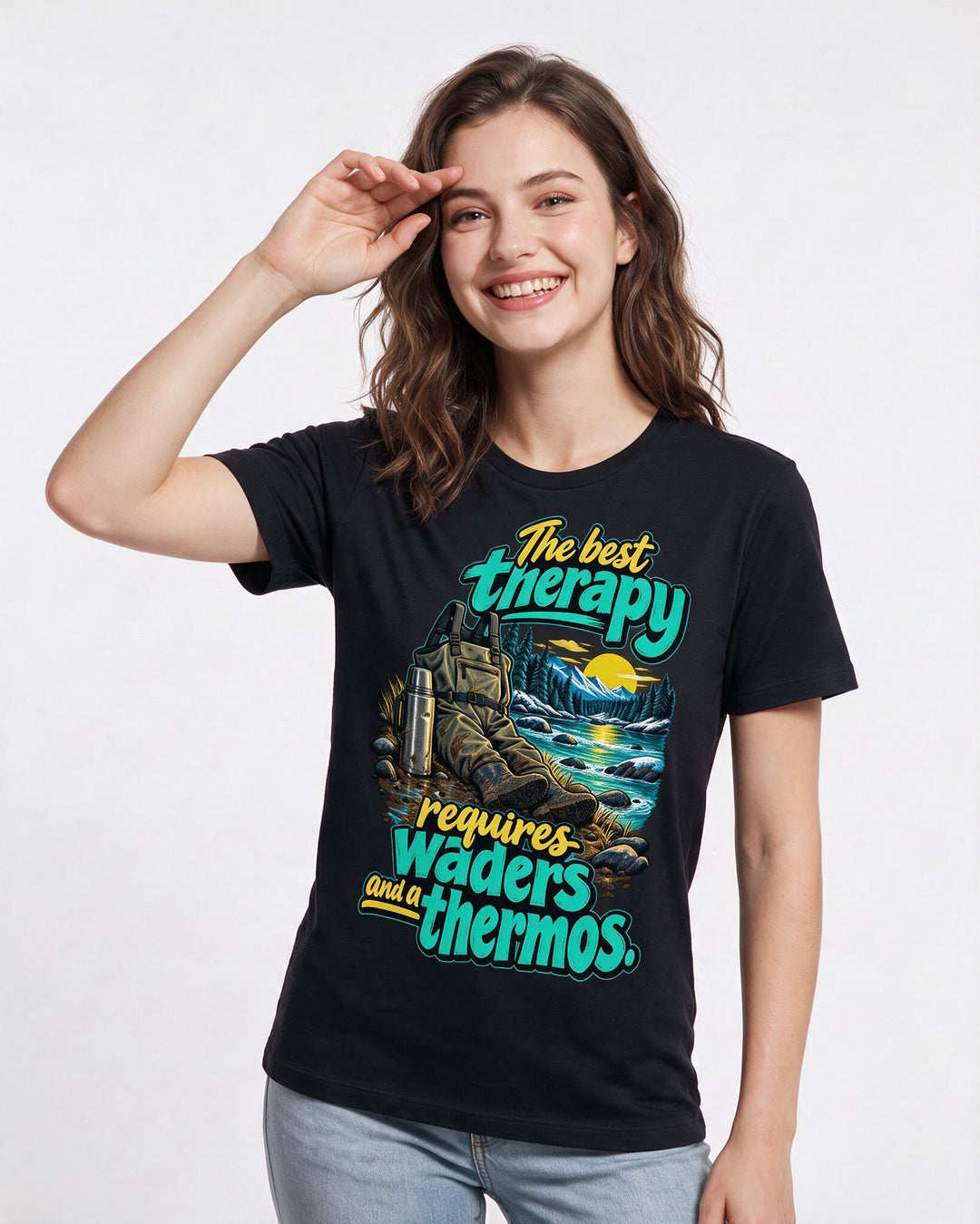 Hunting Black T-Shirt for Women – Everyday Expression Graphic Tee product image 1
