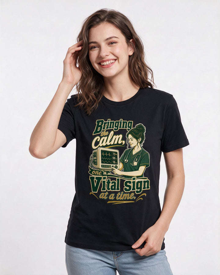 Nurse Black T-Shirt for Women – Nursing Life Graphic Tee product image 3