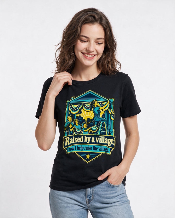 Patriotic Black T-Shirt for Women – Everyday Expression Graphic Tee product image 1