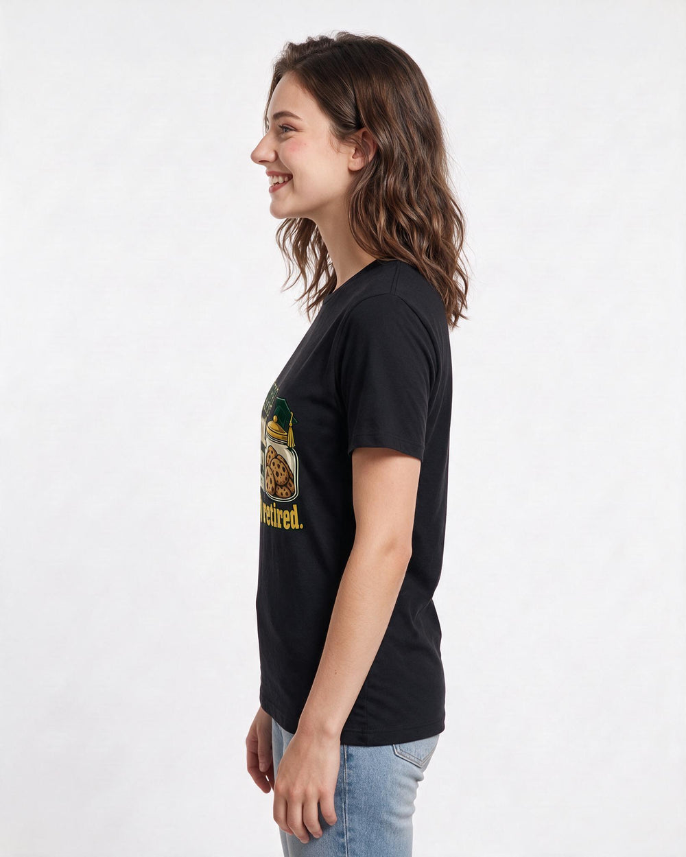 Graduation Black T-Shirt for Women – Everyday Expression Graphic Tee product image 2