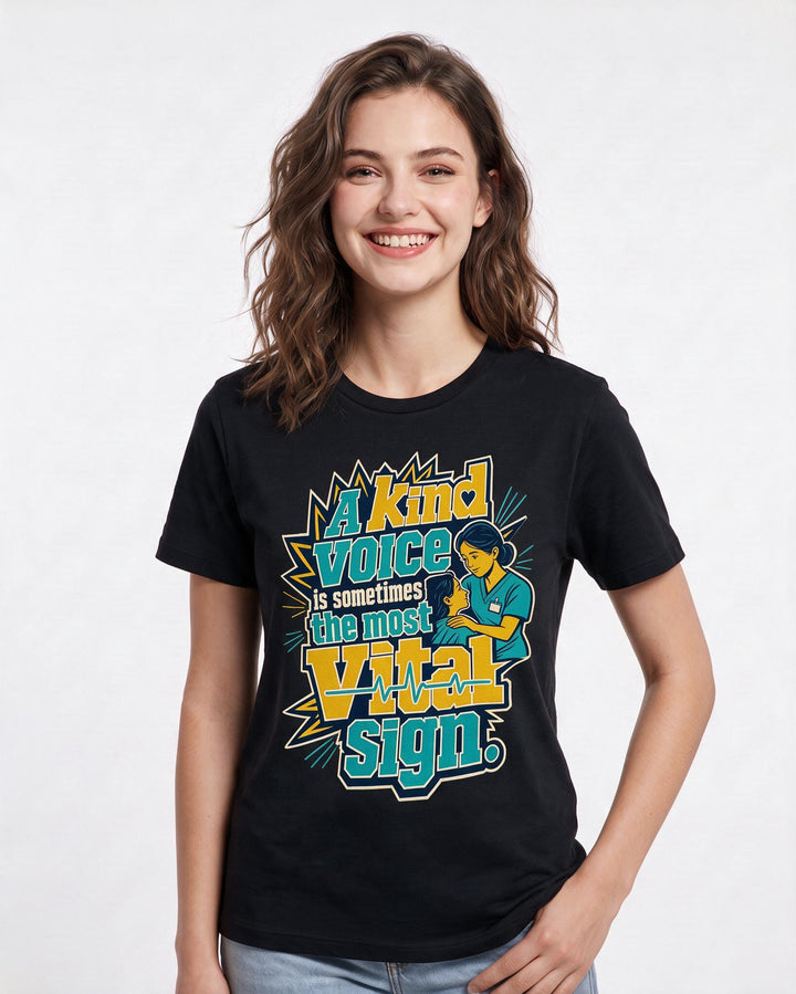 Nurse Black T-Shirt for Women – Nursing Life Graphic Tee product image 1