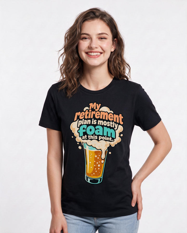 Beer Black T-Shirt for Women – Everyday Expression Graphic Tee product image 1