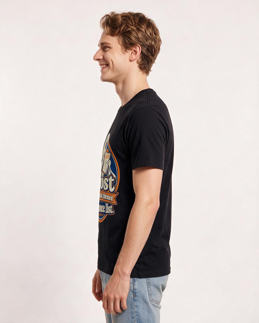 Halloween Black T-Shirt for Men – Halloween Theme Graphic Tee product image 2