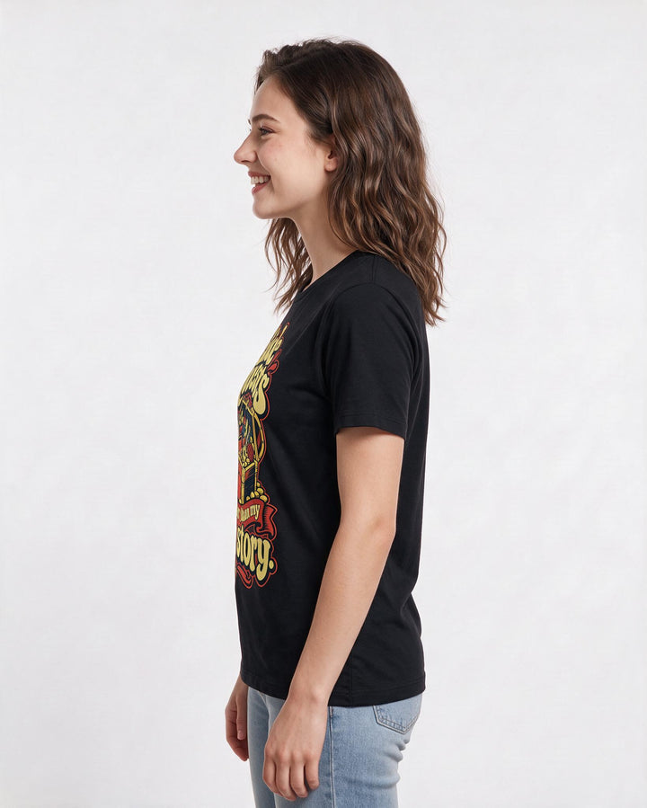 Gaming Black T-Shirt for Women – Game Night Graphic Tee product image 2
