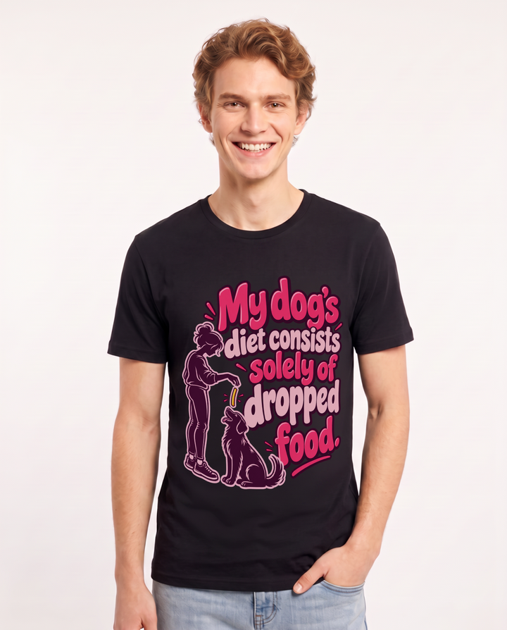 Dog Lover Black T-Shirt for Men – Everyday Expression Graphic Tee product image 3