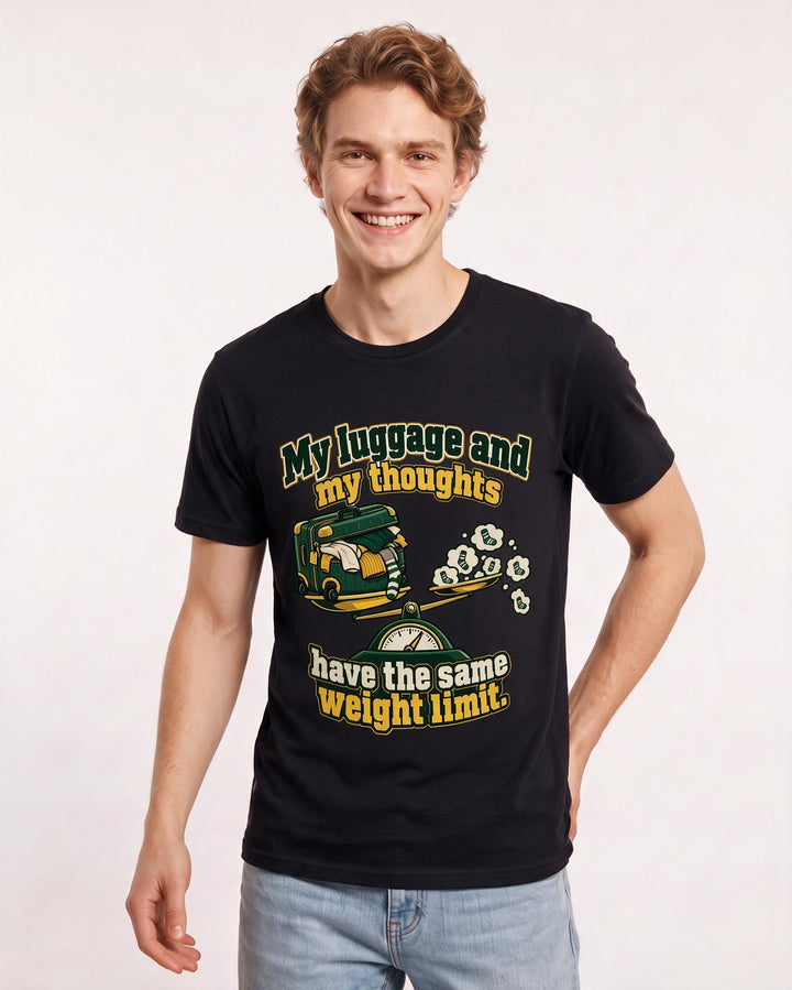 Meme Black T-Shirt for Men – Everyday Expression Graphic Tee product image 1