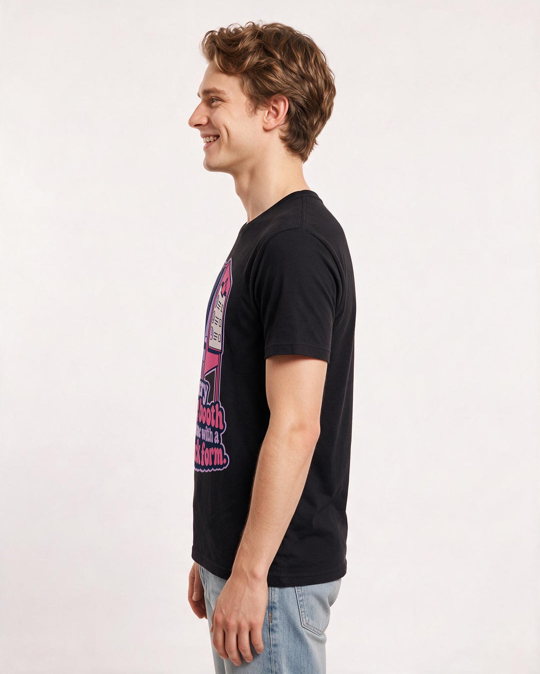 Political Statement Black T-Shirt for Men – Everyday Expression Graphic Tee product image 2