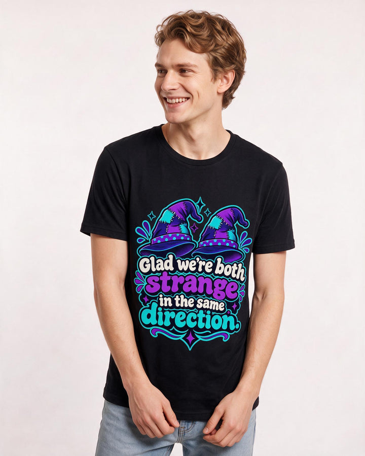 Couples Black T-Shirt for Men – Everyday Expression Graphic Tee product image 1