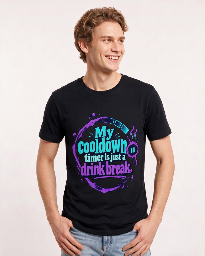 Gaming Black T-Shirt for Men – Game Night Graphic Tee product image 1