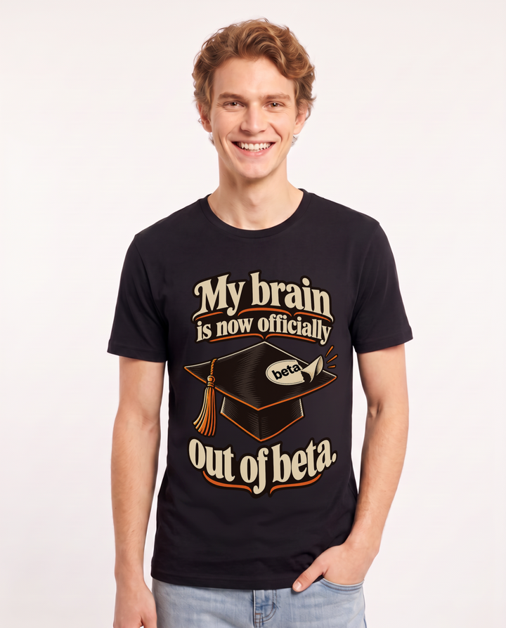 Graduation Black T-Shirt for Men – Everyday Expression Graphic Tee product image 3