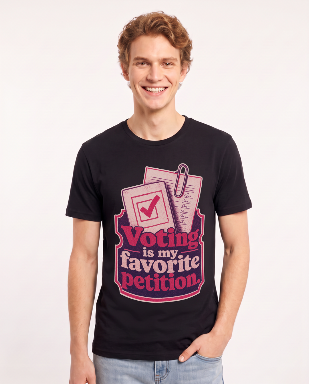 Political Statement Black T-Shirt for Men – Everyday Expression Graphic Tee product image 3