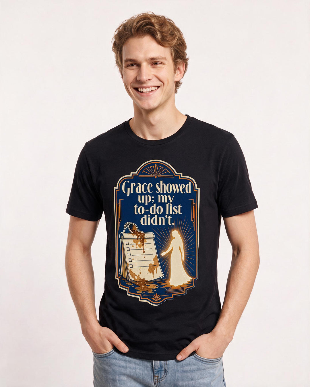 Christian Faith Black T-Shirt for Men – Everyday Expression Graphic Tee product image 3