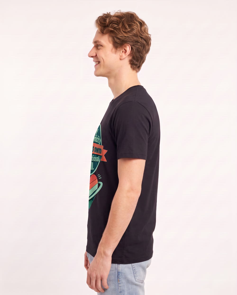 Graphic Men's Black T-Shirt - My authenticity has its own product image 2