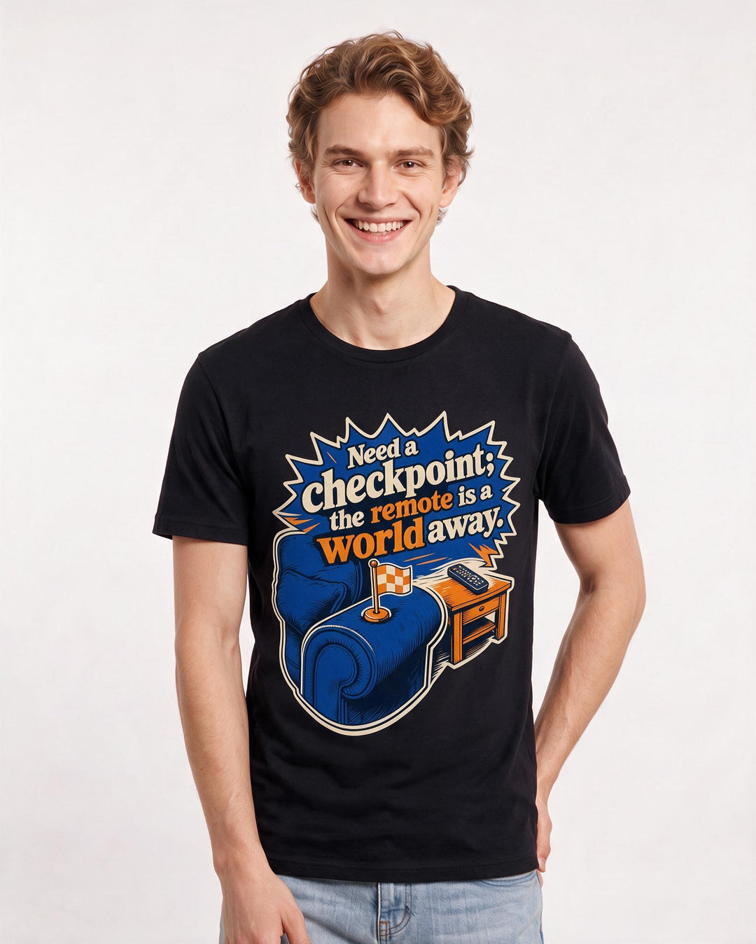 Gaming Black T-Shirt for Men – Game Night Graphic Tee product image 1