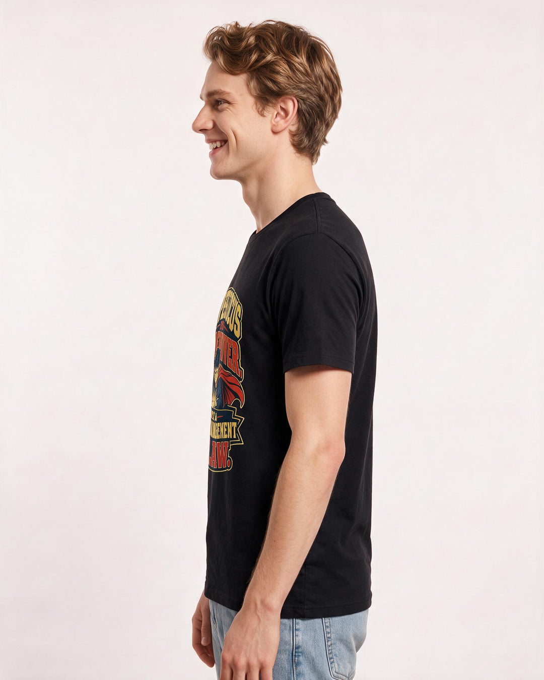 Neurodiversity Black T-Shirt for Men – Everyday Expression Graphic Tee product image 2