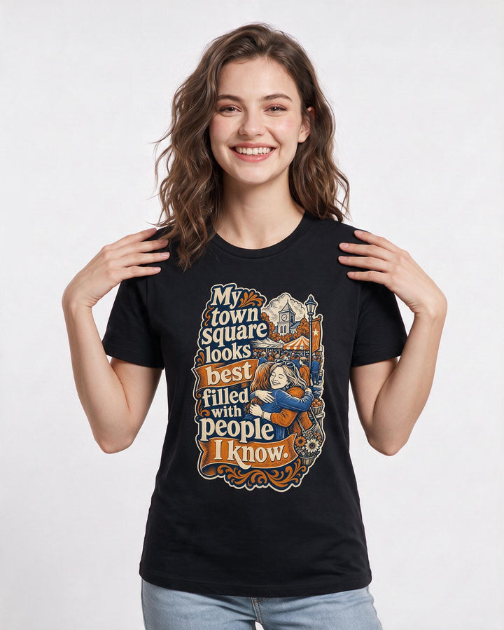 Patriotic Black T-Shirt for Women – Everyday Expression Graphic Tee product image 3
