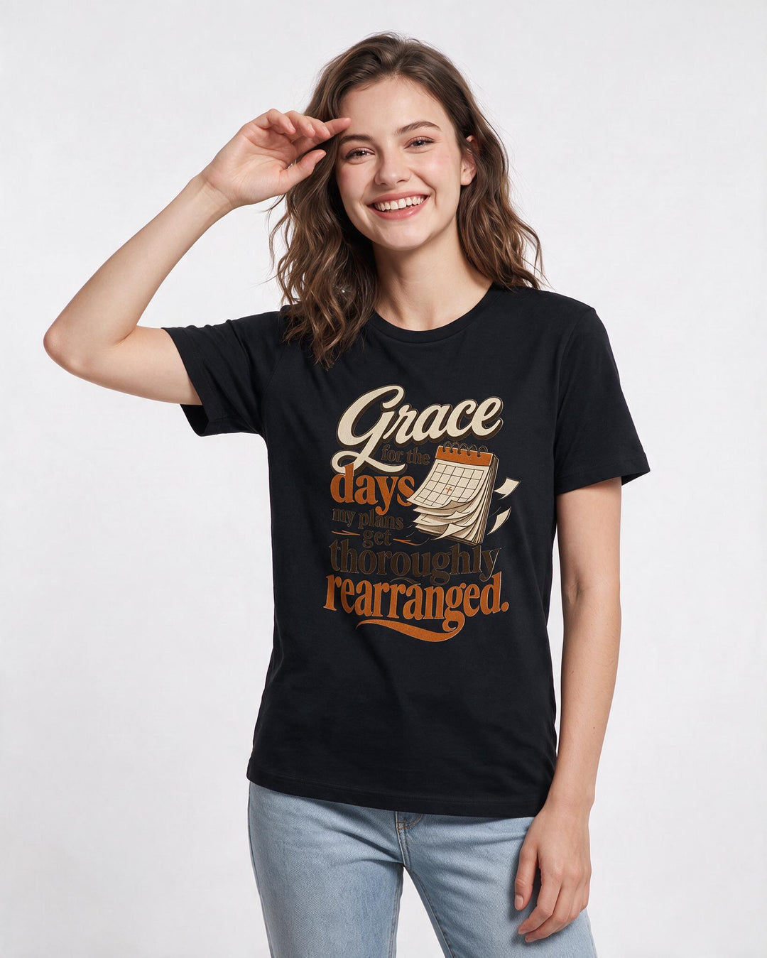 Christian Faith Black T-Shirt for Women – Everyday Expression Graphic Tee product image 1