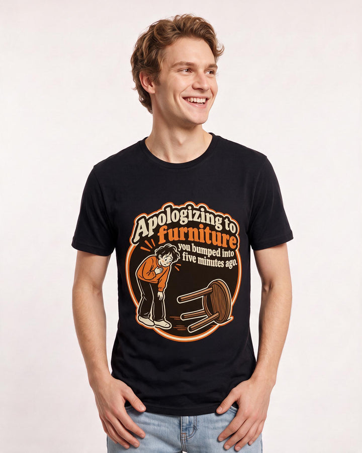 Meme Black T-Shirt for Men – Everyday Expression Graphic Tee product image 1