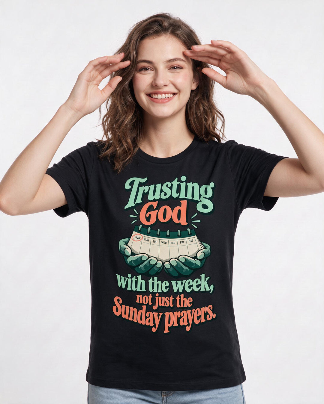 Christian Faith Black T-Shirt for Women – Everyday Expression Graphic Tee product image 1