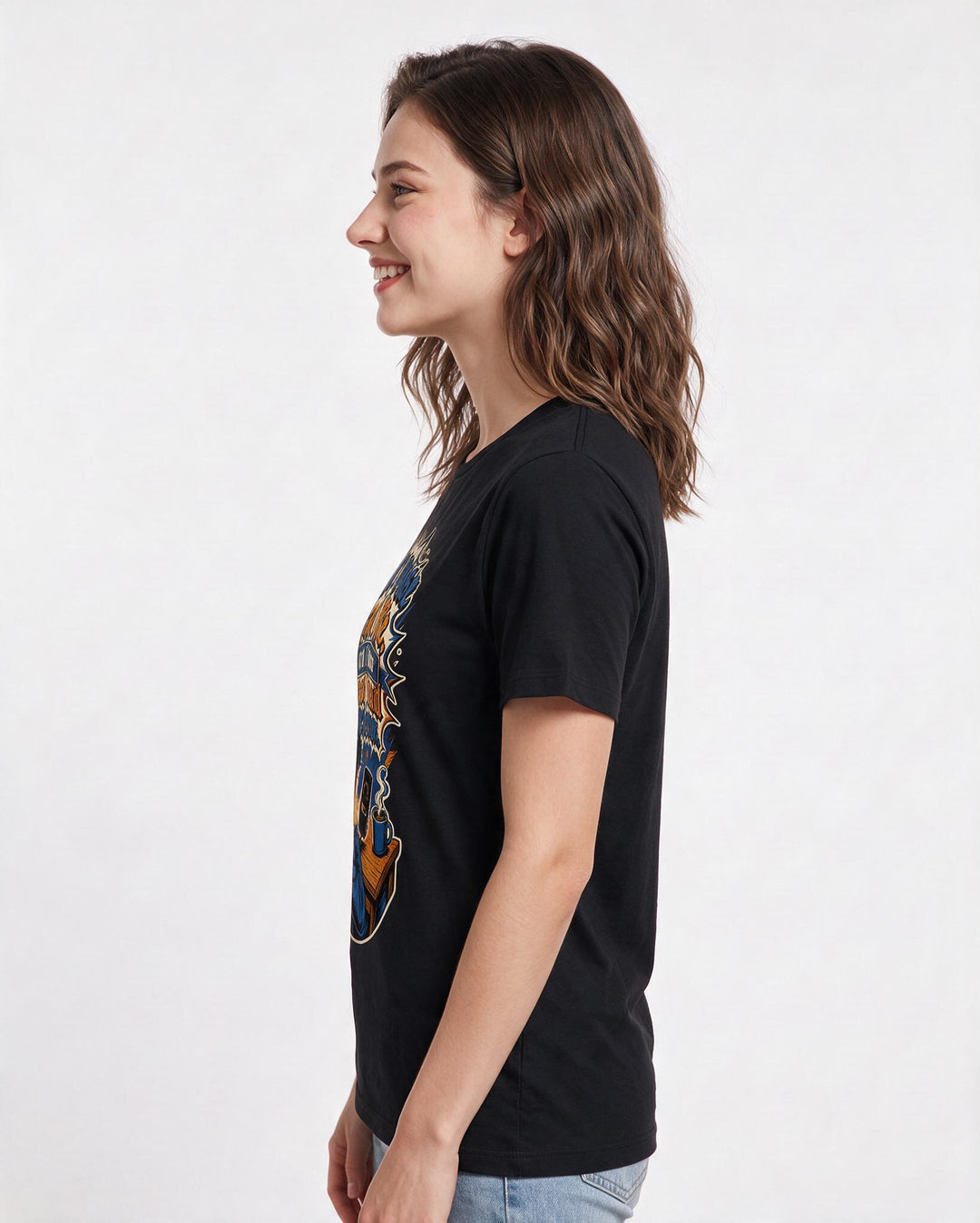 Gaming Black T-Shirt for Women – Game Night Graphic Tee product image 2