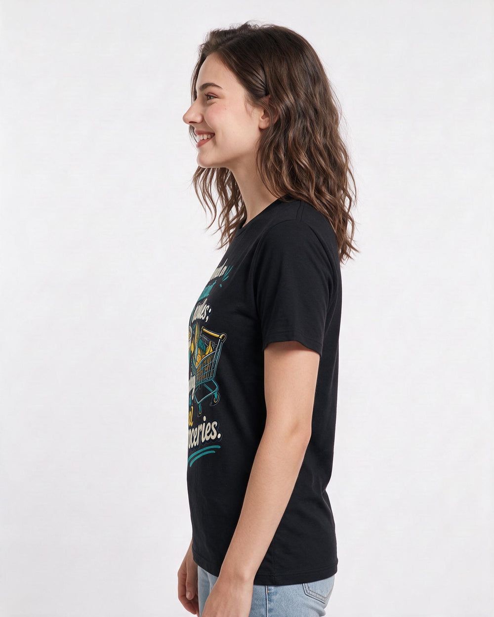 Graduation Black T-Shirt for Women – Everyday Expression Graphic Tee product image 2