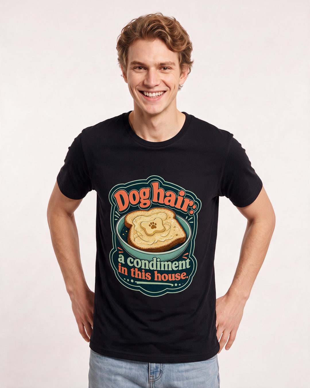 Cat Lover Black T-Shirt for Men – Everyday Expression Graphic Tee product image 1
