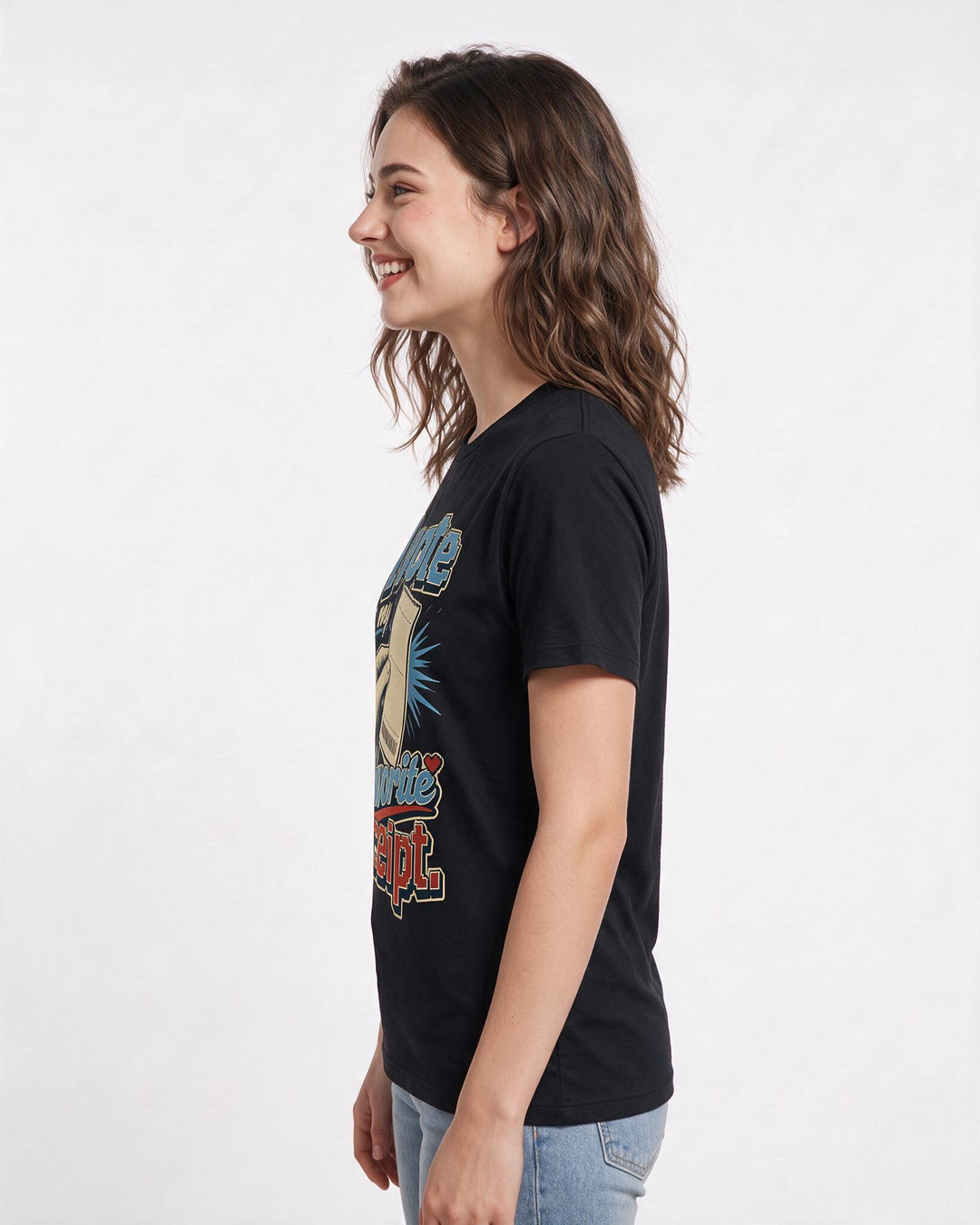 Political Statement Black T-Shirt for Women – Everyday Expression Graphic Tee product image 2