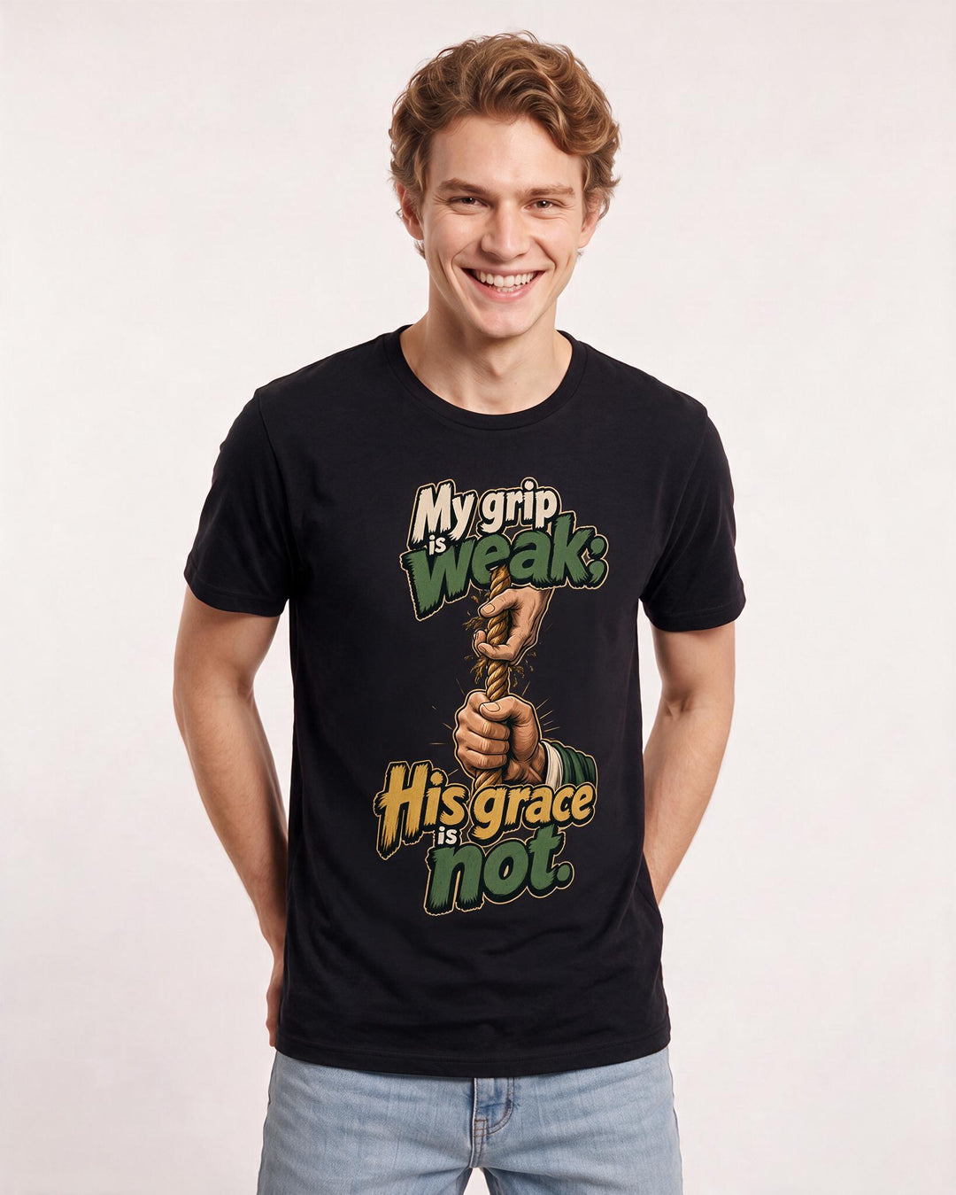 Christian Faith Black T-Shirt for Men – Everyday Expression Graphic Tee product image 1