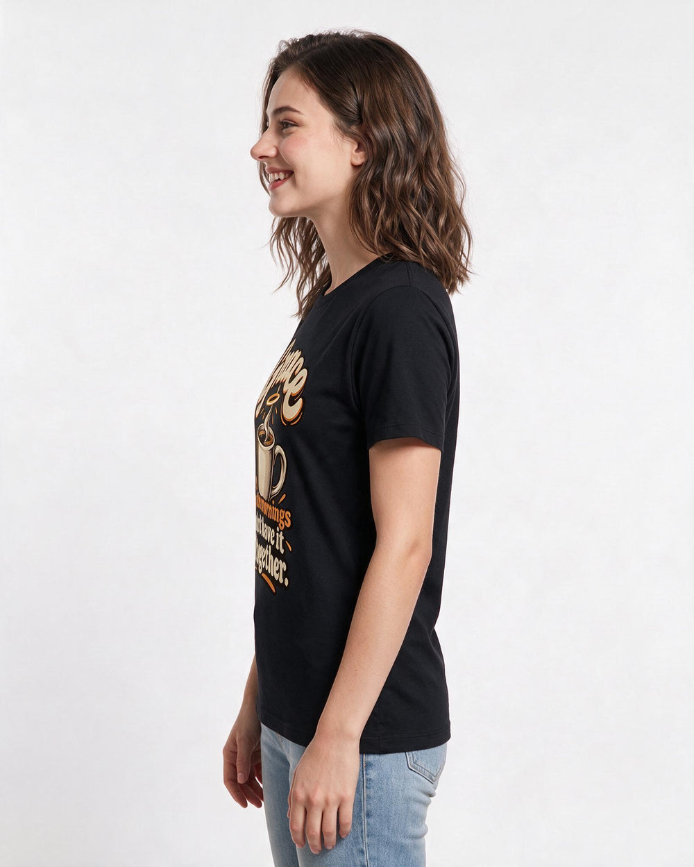 Christian Faith Black T-Shirt for Women – Everyday Expression Graphic Tee product image 2