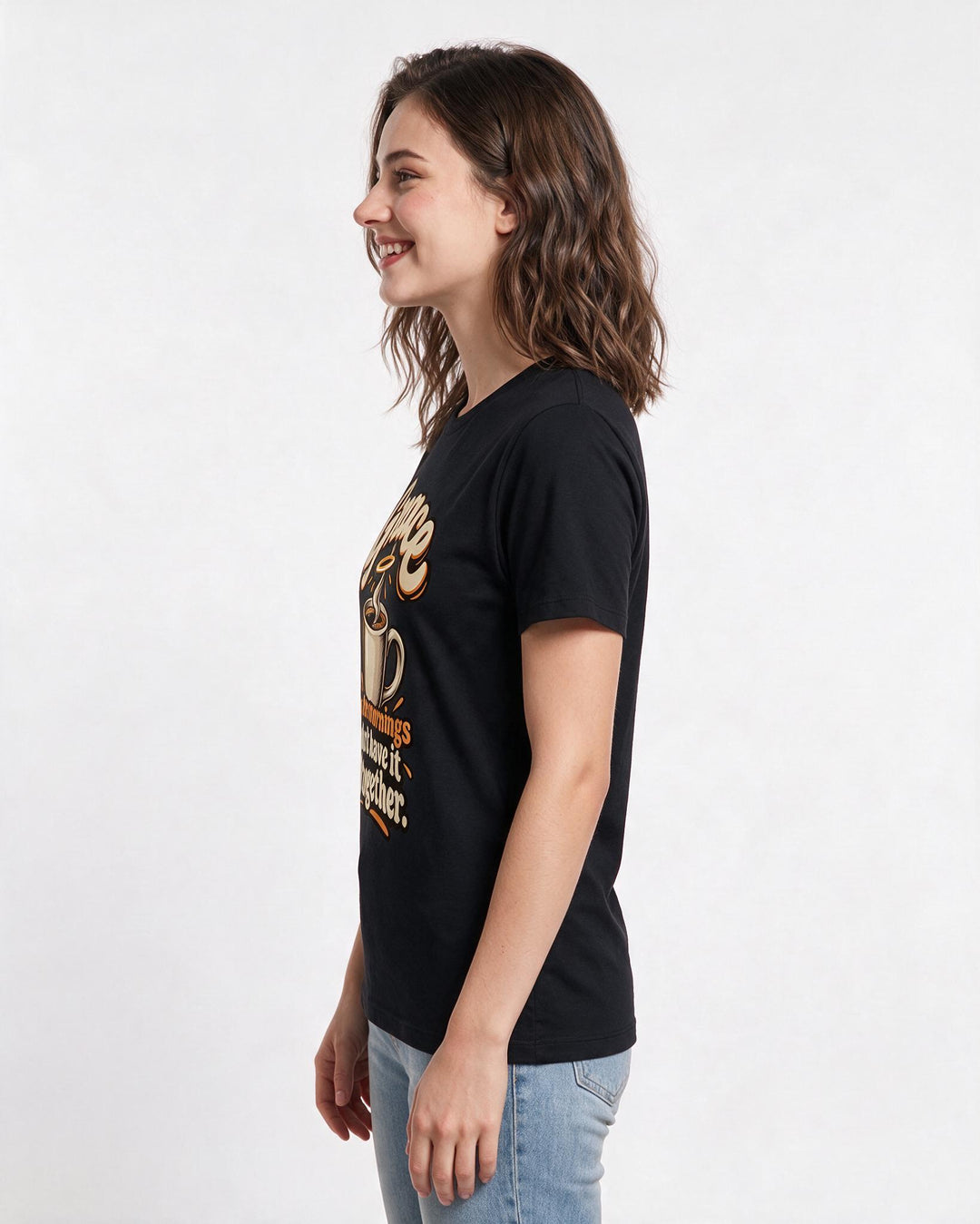 Christian Faith Black T-Shirt for Women – Everyday Expression Graphic Tee product image 2