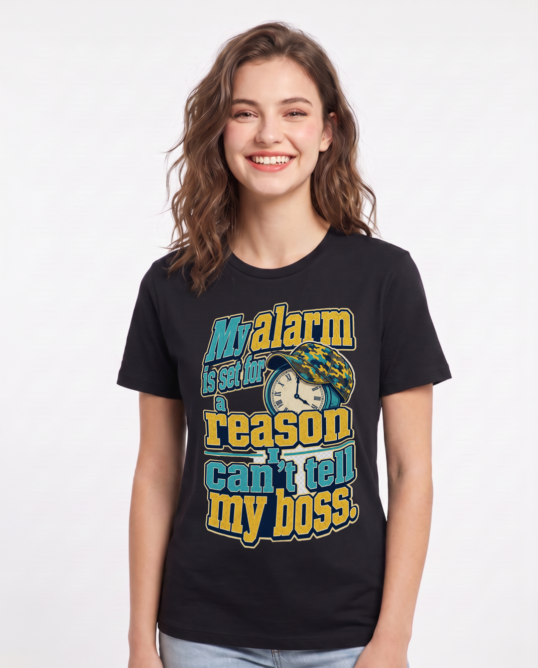 Hunting Black T-Shirt for Women – Everyday Expression Graphic Tee product image 1