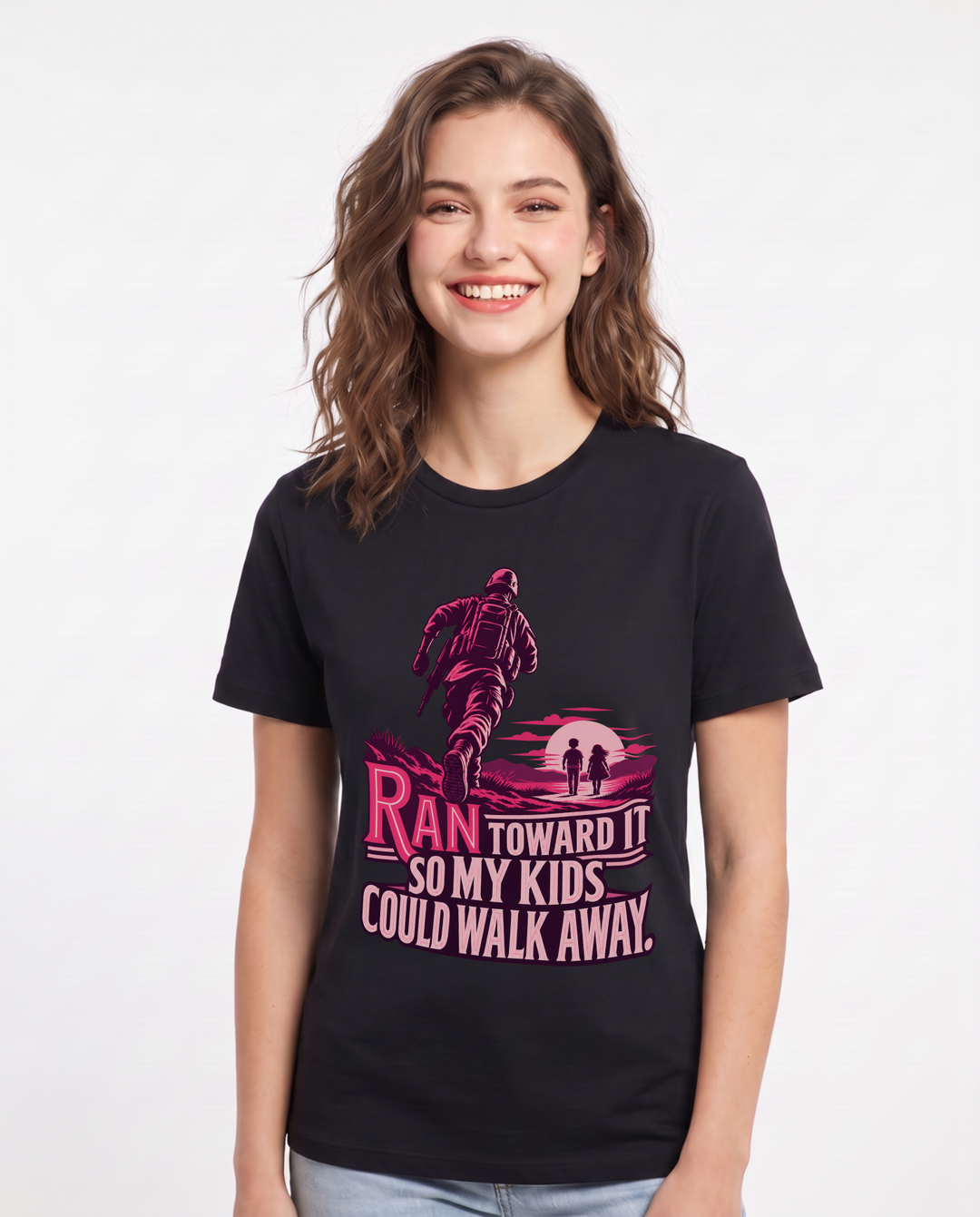 Veteran Black T-Shirt for Women – Everyday Expression Graphic Tee product image 3