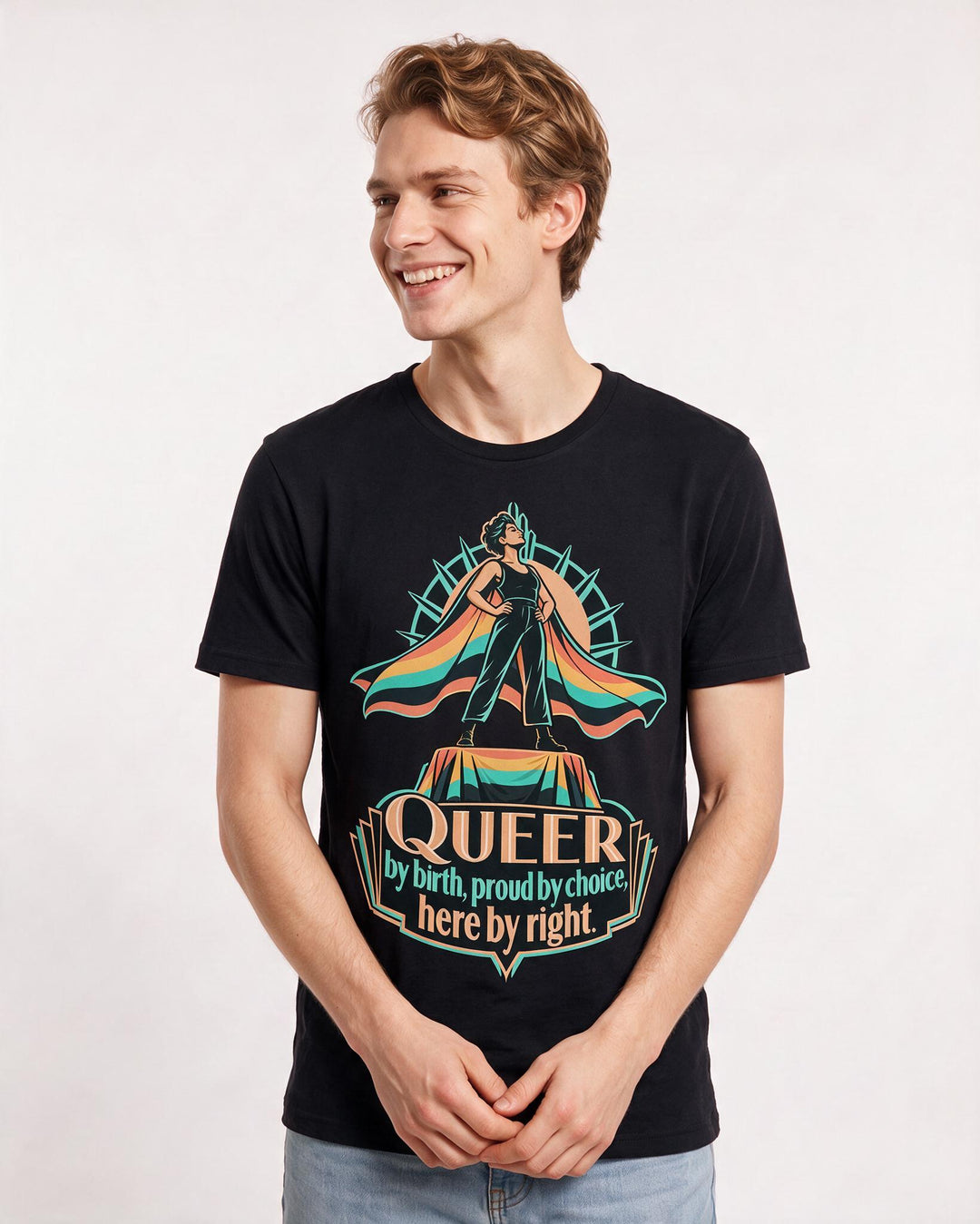Pride Black T-Shirt for Men – Everyday Expression Graphic Tee product image 1